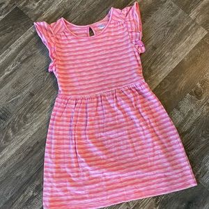 Old Navy flutter sleeve stripe dress size M (8)